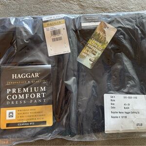 Haggar Premium Comfort Black Dress Pants